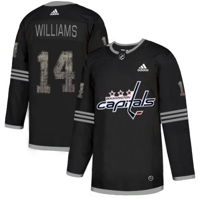 Adidas Washington Capitals #14 Justin Williams Black_1 Authentic Classic Stitched NHL Jersey